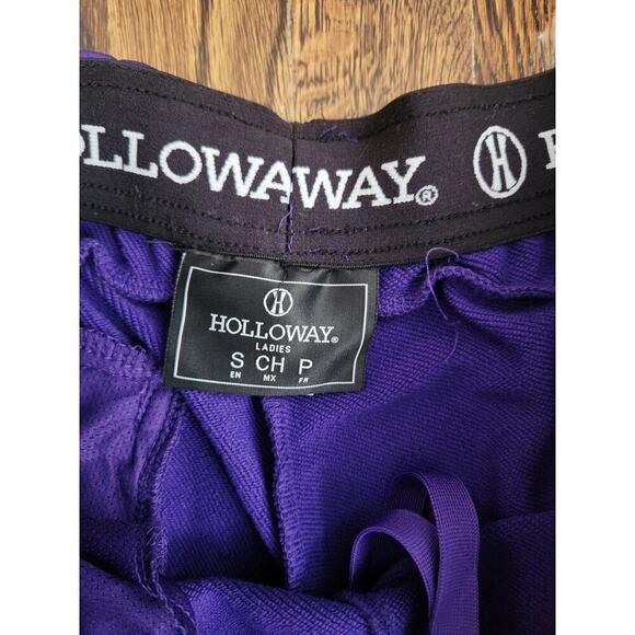 Holloway Joggers Women's Sz S Athleticwear Purple Stretch Drawstring Zip Ankle - Picture 6 of 6